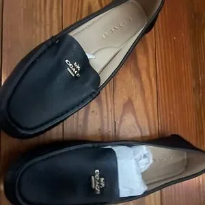 Coach Textured Black Leather Slip-Ons COACH Men main image 3